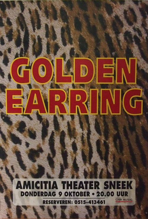 Golden Earring show poster October 09 1997 Sneek - Amicitia theater (Collection Edwin Knip)